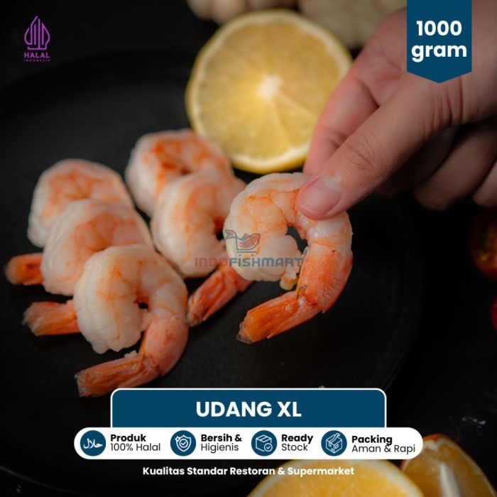 

Udang CPND Kupas Bersih Size JUMBO XL 1kg - 500 gram