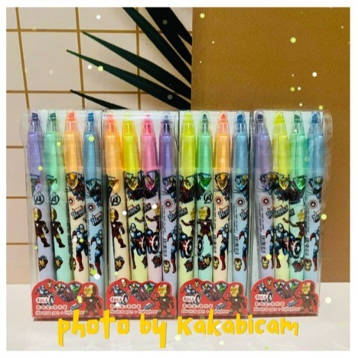 

(Kakabicam) Pen Highlighter Mario Bros & Super Hero Characters