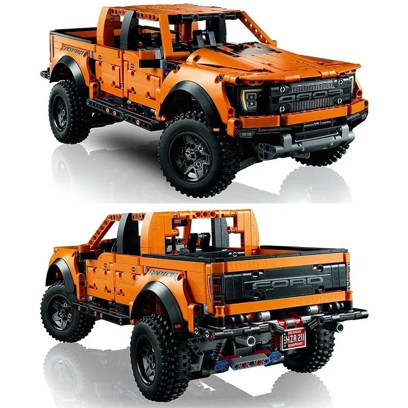 

1379PCS Technical 1:10 F-150 Raptor Off Road Car Building Blocks 42126 Pickup Vehicle Assemble Bricks Toys Gifts For Boy Kids