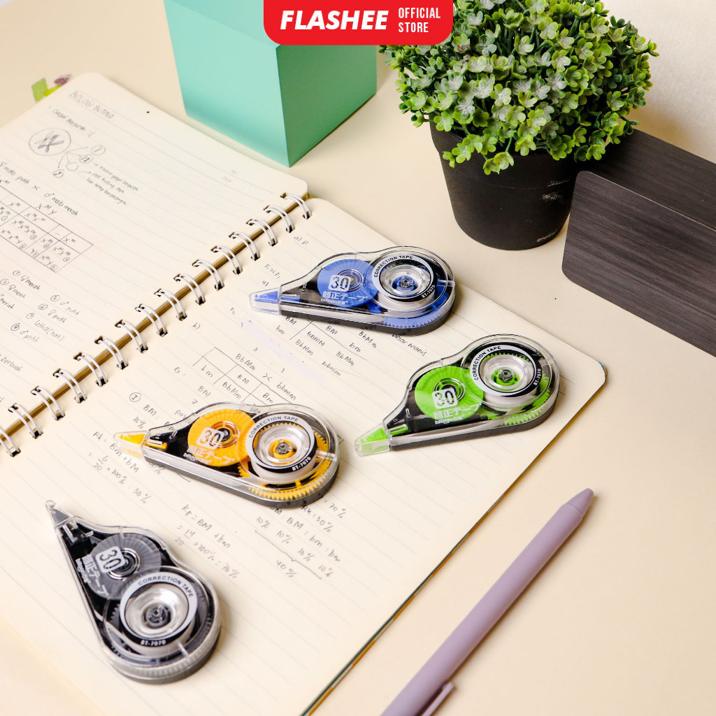 

Flashee Tip ex Roll Tipex Correction Tape Tipex Kertas Correction Tape office
