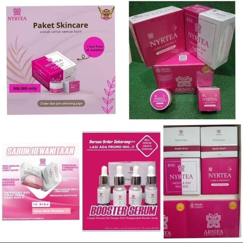 PAKET HAK USAHA SKINCARE PERAWATAN WAJAH BPOM HALAL MUI By NYRTEA