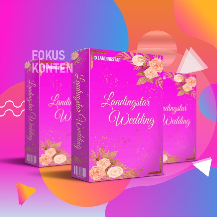 Landingstar Wedding Template Website Undangan - Digital Konten