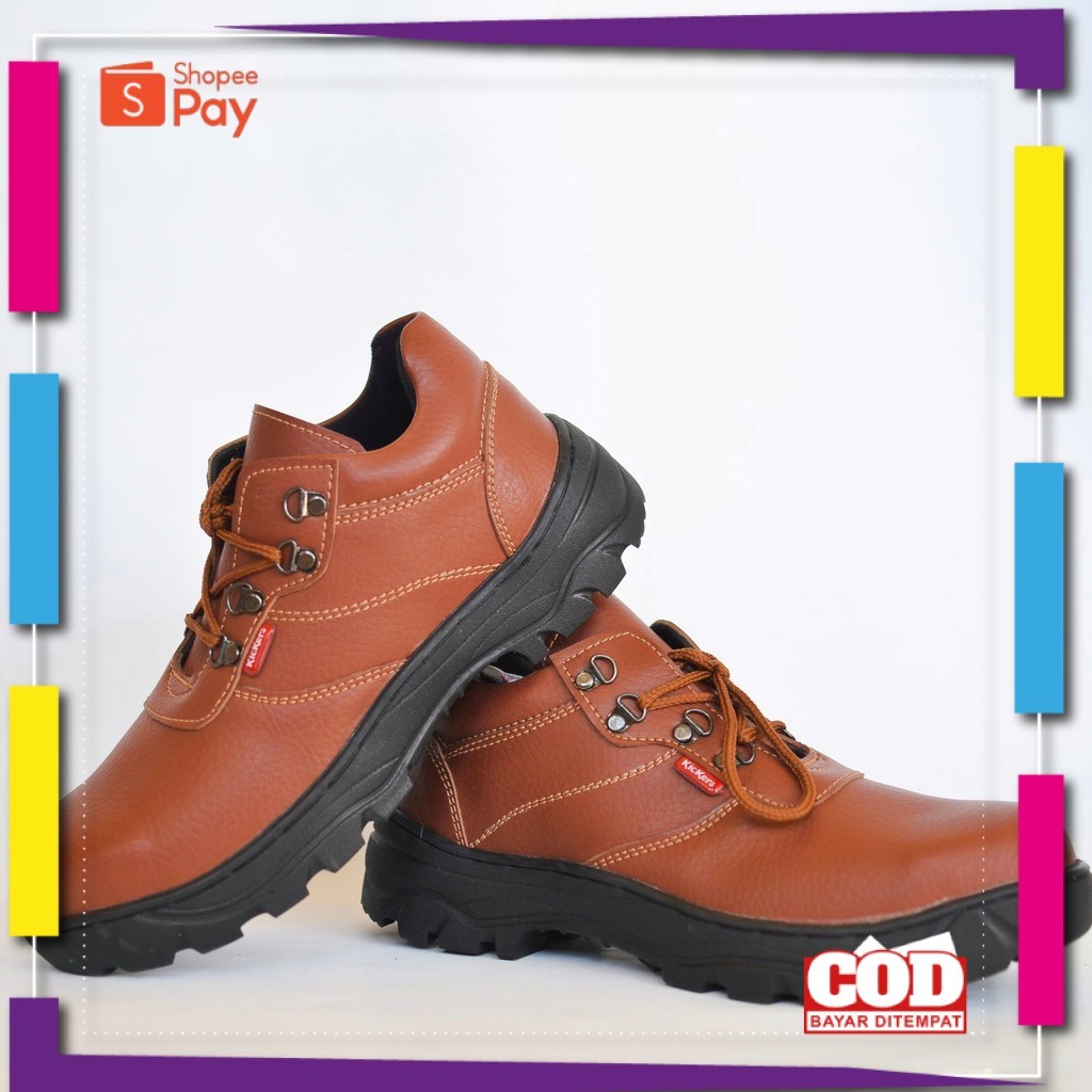 [PREMIUM ORIGINAL] Sepatu Safety King Kickers Kulit Saude Asli Murah Kitchen Proyek Pabrik Ujung Bes