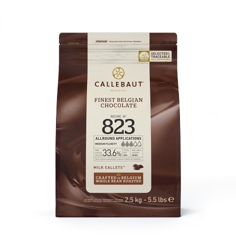 

callebaut milk chocolate 823 cokelat coklat 2,5 KG