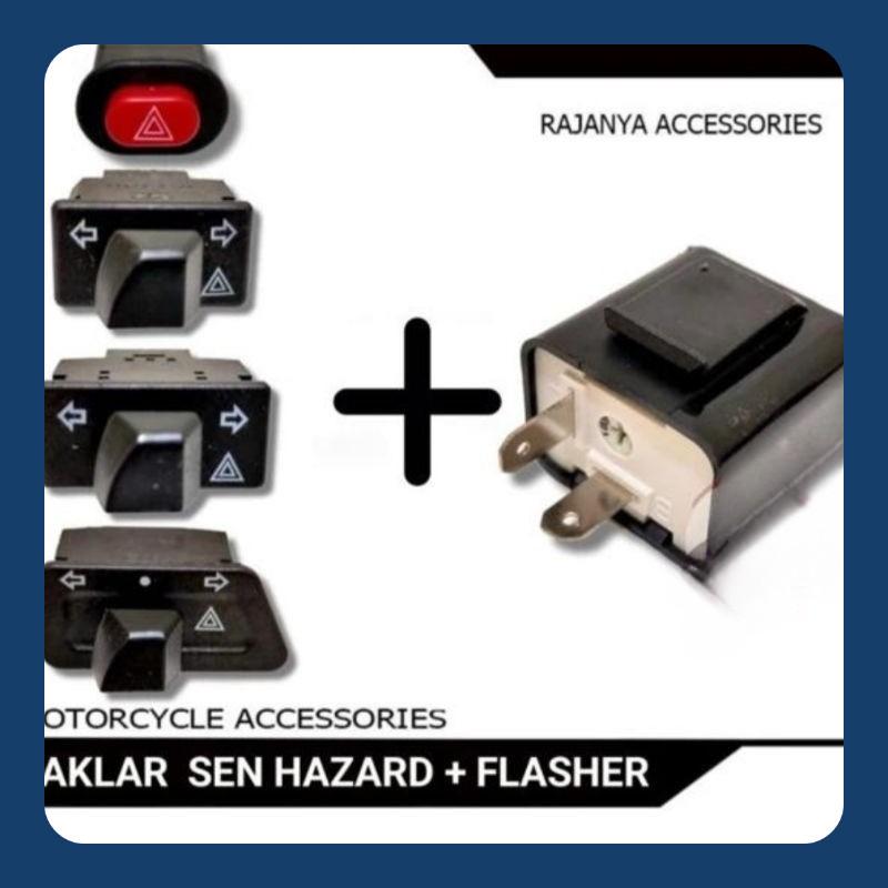 PAKET FLASHER SEIN SETELAN PLUS SAKLAR SEIN HAZARD PNP SEMUA MOTOR VARIO BEAT SCOOPY GENIO MIO PCX N
