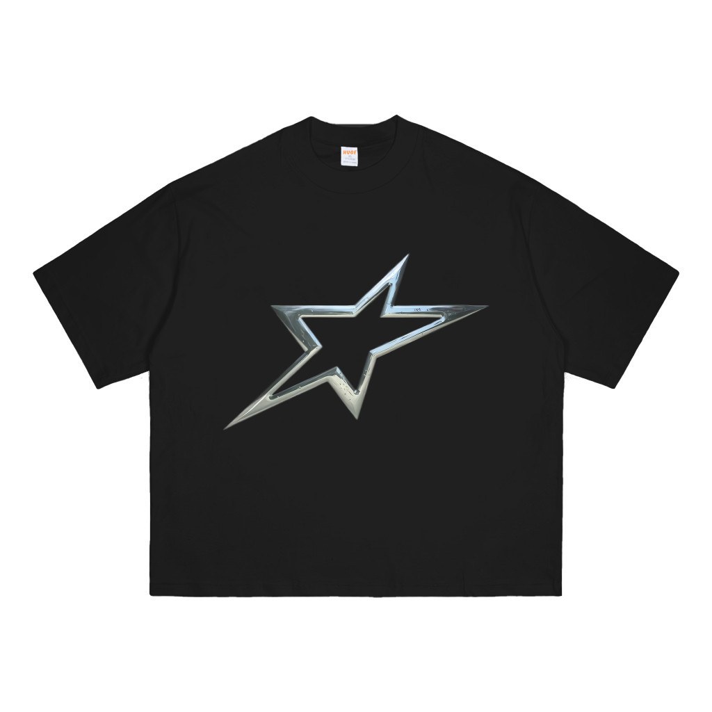 Pabrik kaos kustom Oversize Boxy tshirt boxyfit heavyweight platinum star