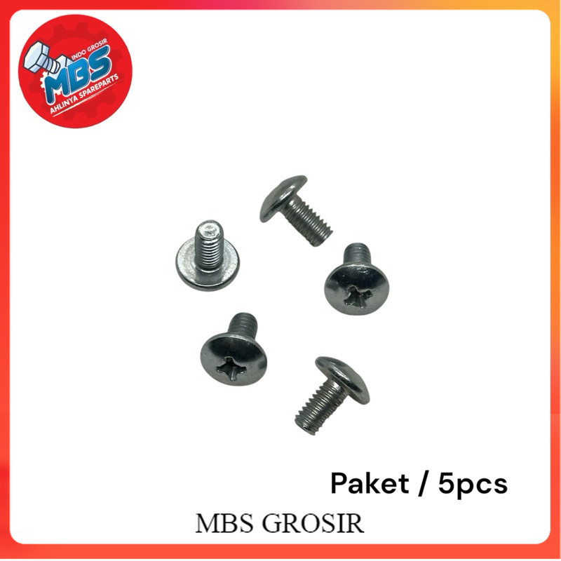 MBS Baut M5x8 Payung Paket 10pcs baut 8