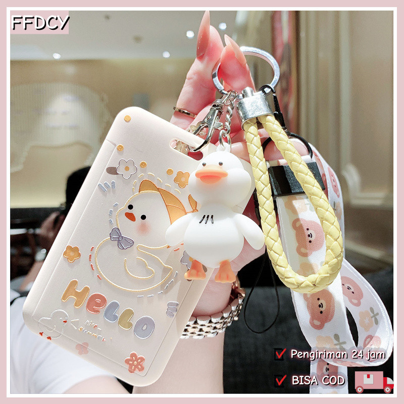 

Cute Cartoon Card Lanyard ID Card Lakban Name Tag ID Card Holder Lanyard Podzz Tali Lanyard Card Holder Holder Kartu Nama