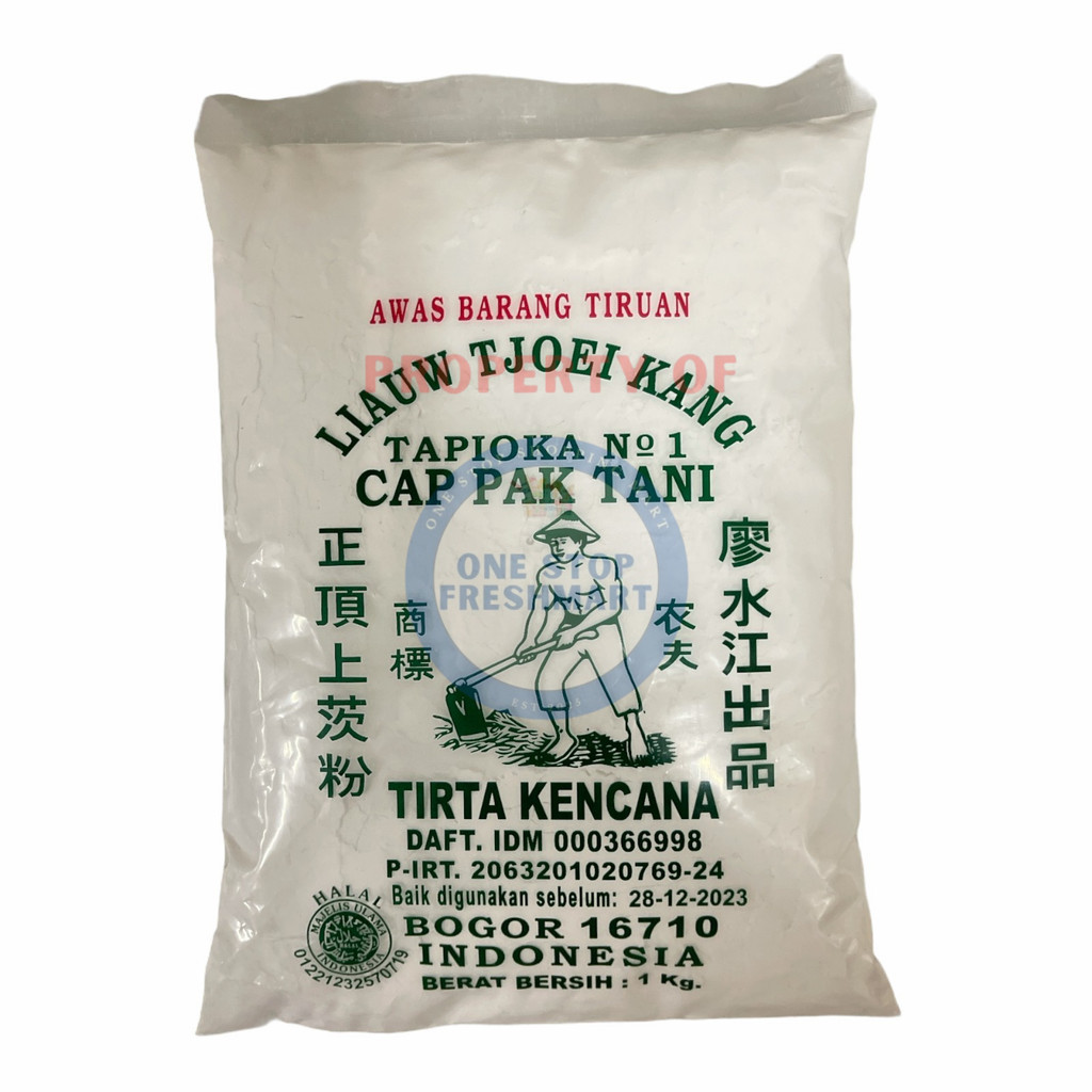 

TEPUNG TAPIOKA SAGU TANI 1KG / SAGU TANI LIAUW TJOEI KANG TAPIOKA PAK TANI 1KG