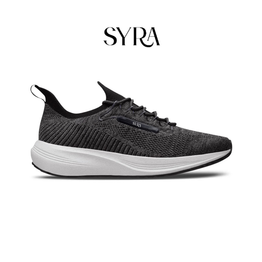 Syra - Sepatu Sneaker Slip On Pria Dark Grey
