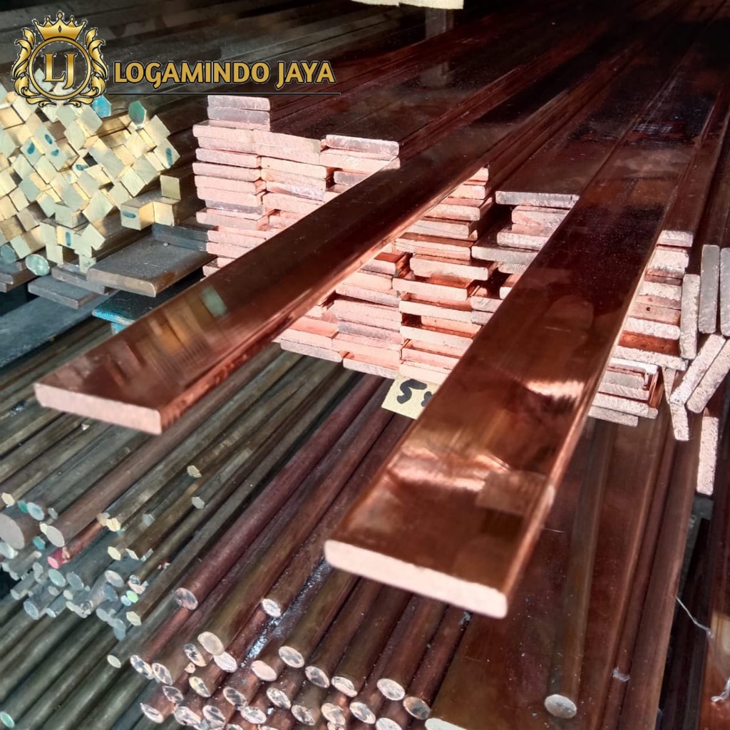 plat tembaga busbar 5mm x 50mm x 310mm - plat tembaga 5mm