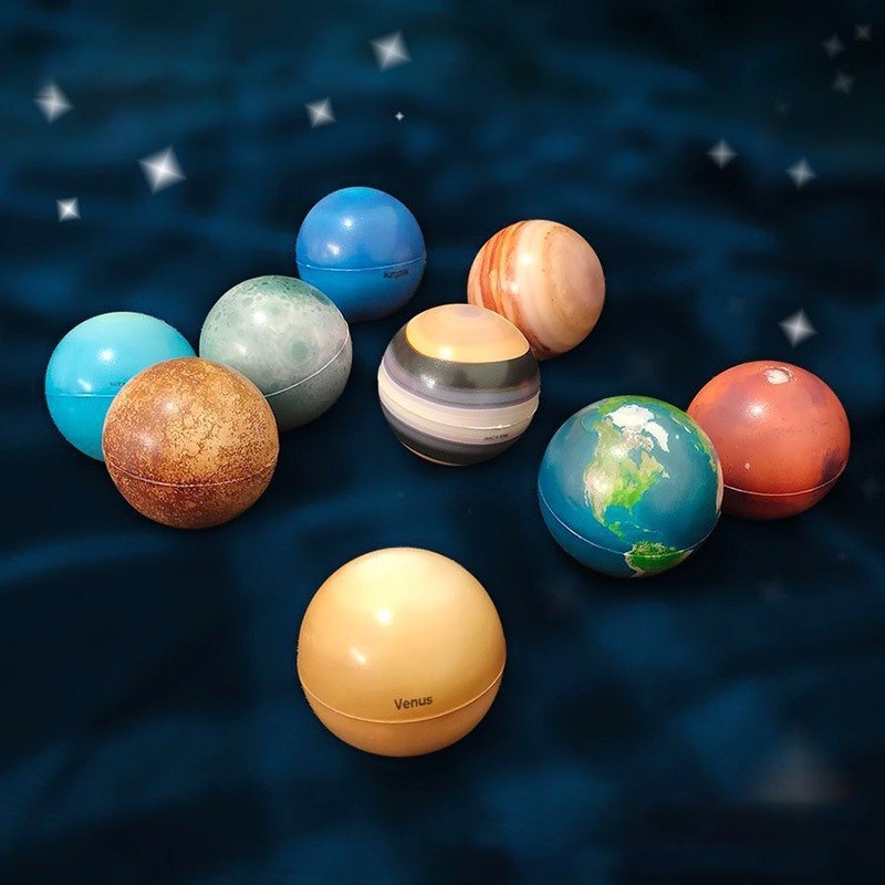 CAMBERUS_SHOP  9/10 Mainan Bola Elastis Bentuk Planet Solar System Tata Surya Planet Galaxy Bola Spo