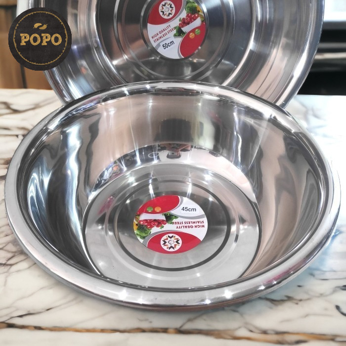 Baskom Korea Stainless Besar Mega Jumbo Mixing Bowl Adonan Makanan