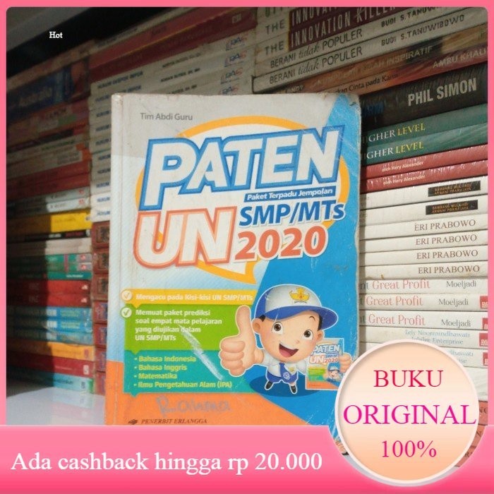 Buku PATEN UN 2020 SMP MTs Erlangga  Original Bekas