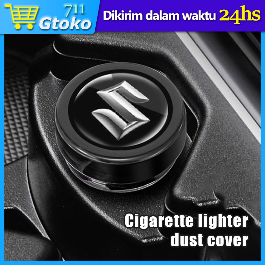 Cover Tutup Auto Lighter Charger Pemantik Api Socket Colokan Mobil Dengan Logo Suzuki Anti Debu