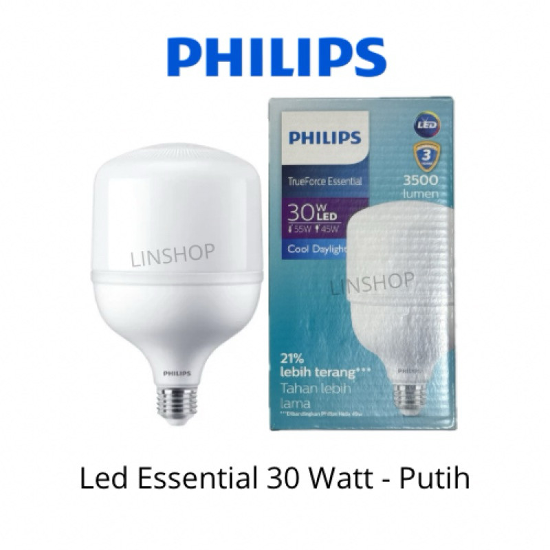 Philips Led Essential 30W 30 Watt Led Philips Trueforce Essential 30 W 30Watt Philips Putih