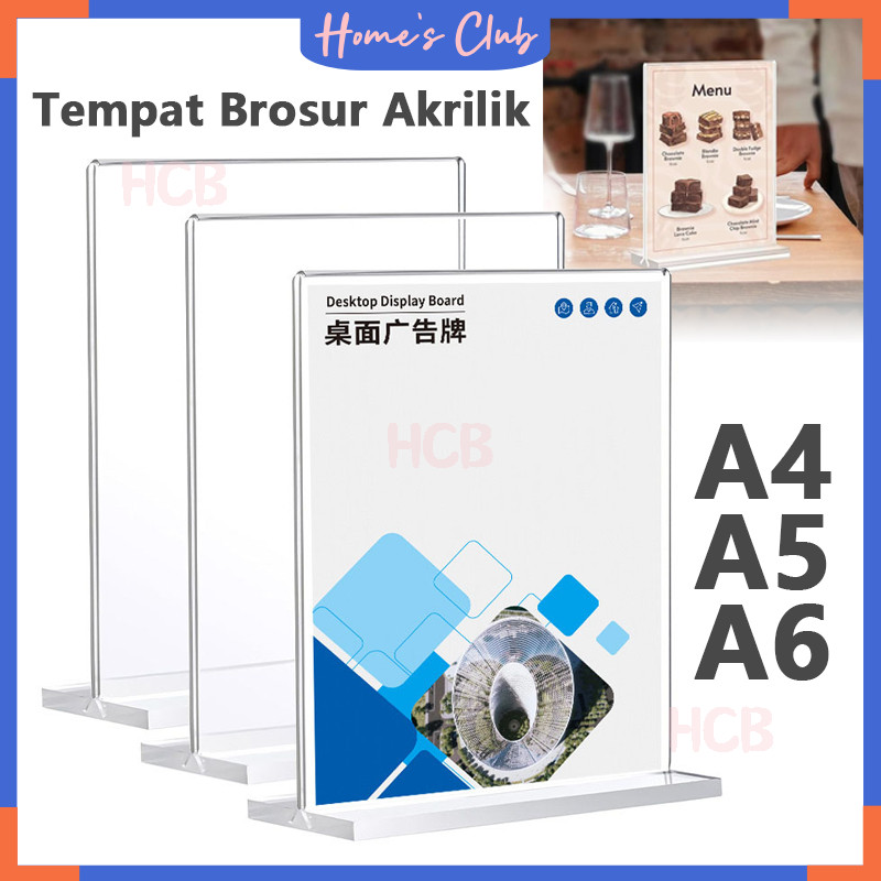 

Stand Akrilik A4/a5/a6 / Tent Holder Akrilik /Akrilik QRist Barcode