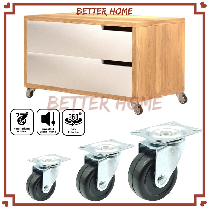 Roda Troli 1/1.25/1.5 inch  / Roda Lemari / Mati | Roda Etalase Roda Troli