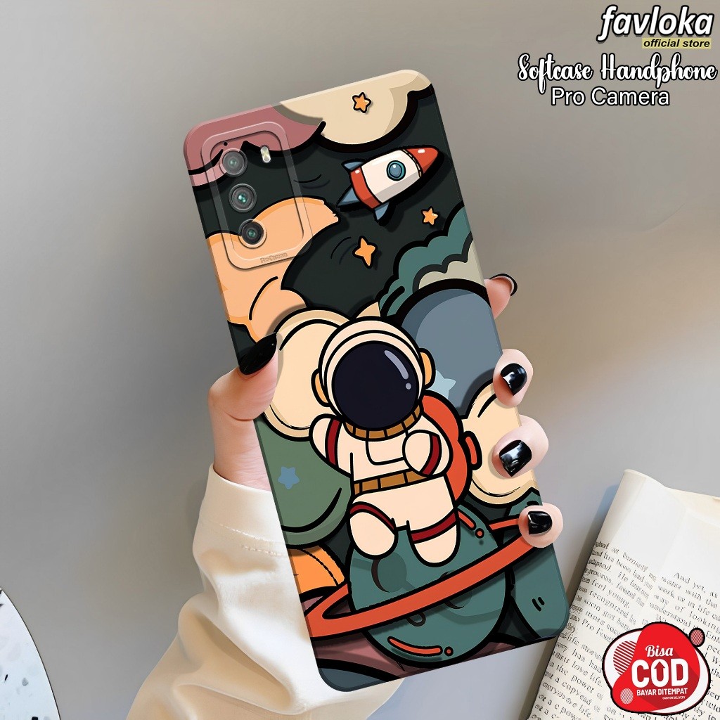 Casing XIAOMI POCO M3 Terbaru Case XIAOMI POCO M3 Fashion Case ASTRONAUT Softcase XIAOMI POCO M3 Kes