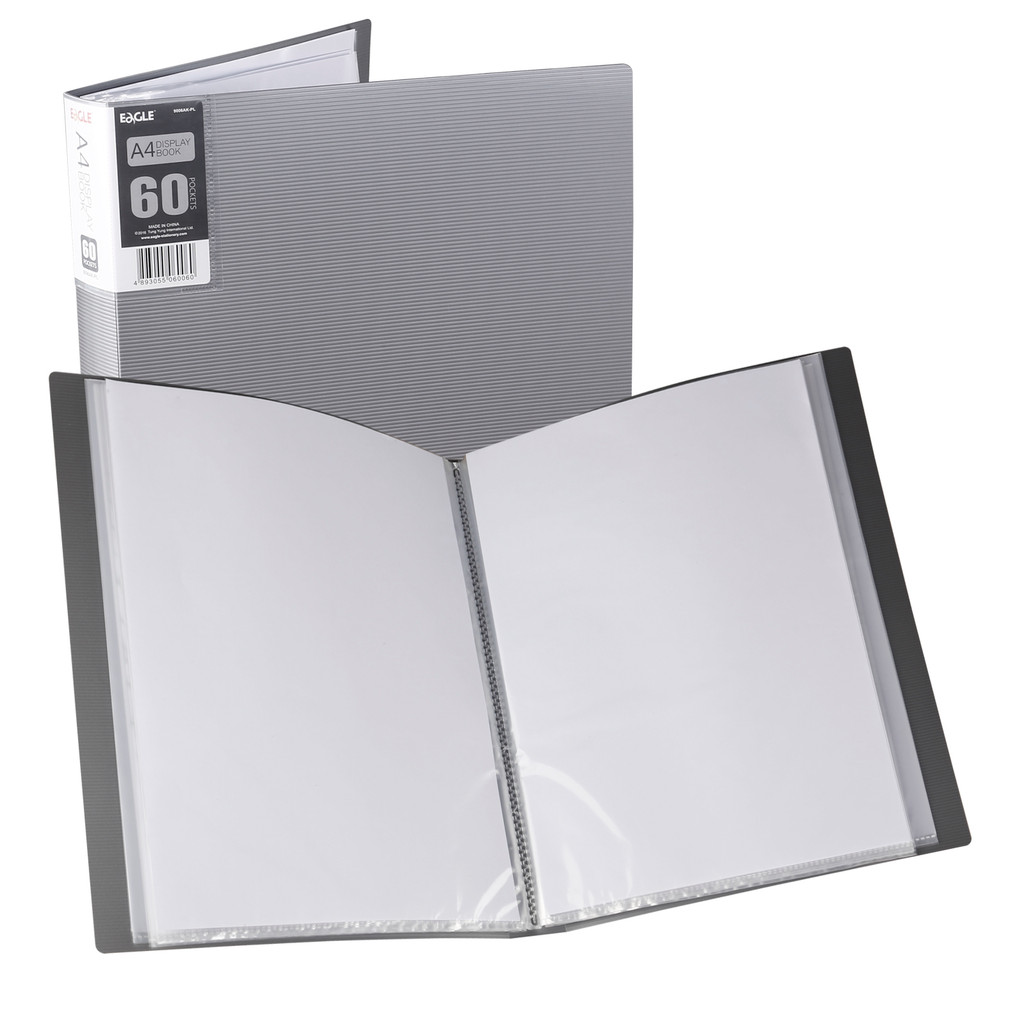 

Eagle A4 Binder With Plastic Sleeves Display Book 60-Pocket Portfolio Folder ，Displays Photo Artwork Document and Certificates