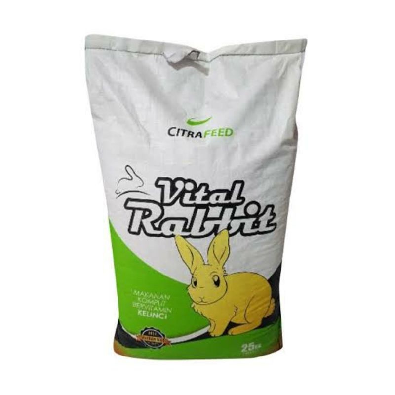 MAKANAN pelet kelinci VITAL RABBIT 25kg sak karungan