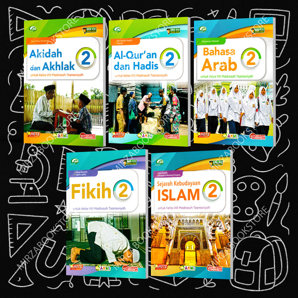 Buku Kelas 8 MTS KMA 450 Aqila Tiga Serangkai