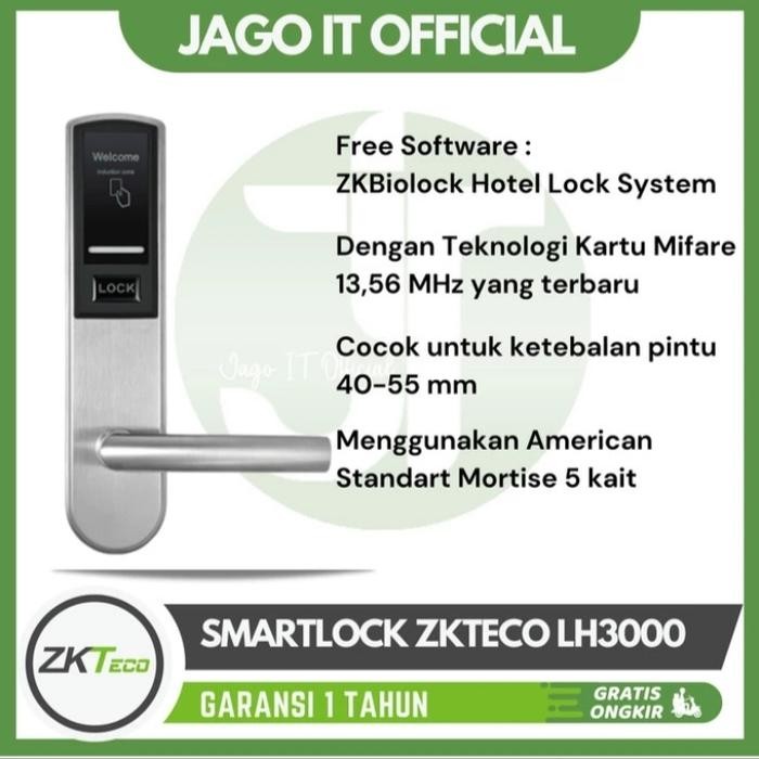 

Handel Hotel Lock Zkteco LH3000 Support Kartu Mifare 13.56 mhz Bisa Untuk Koskosan Apartemen dan Guesthouse - LH3000Lengkap