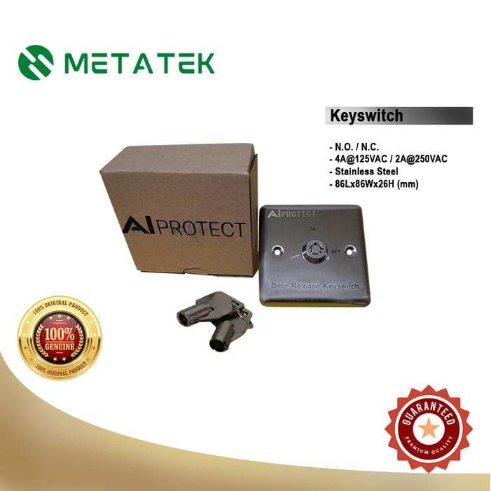 

Metatek | Keyswitch | Key Switch | Access | Square | Stainless Steel