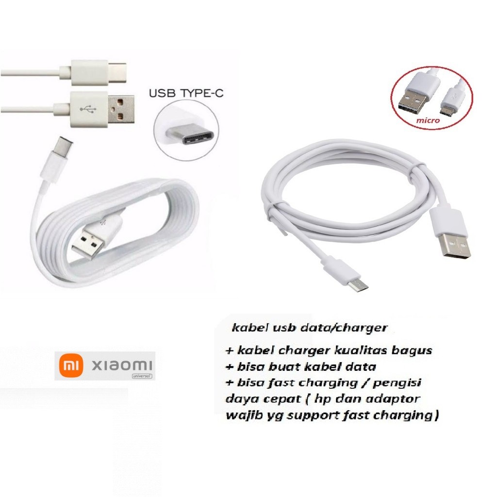 Usb C & micro kabel charger xiaomi Mi max 1 - Mi max 2 (MDE40/MDI40) - Mi max 3 - Mi max 4 - Mi max 