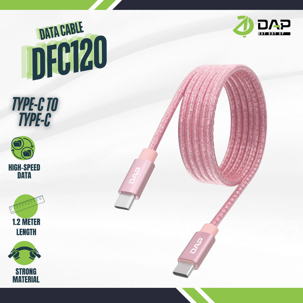 DAP DFC120 data cable 65W high speed data transfer Type C to Type C  Kabel data fast charging