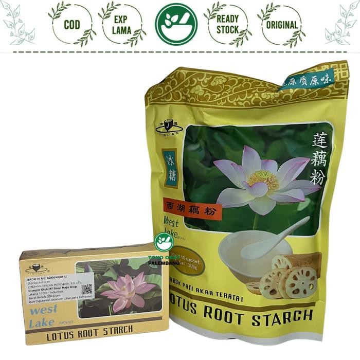 

WEST LAKE LOTUS ROOT STARCH JINLIAN MINUMAN SERBUK PATI AKAR TERATAI GERD LIAN HUA FEN LIANHUAFEN 250GRAM 300GRAM 10 SACHET - ZAK 10 SACHET