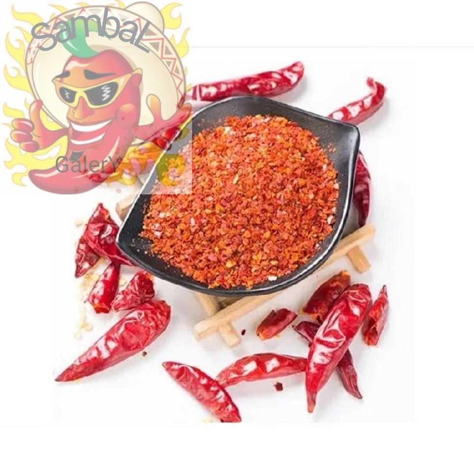 

SambaL GalerY bubuk cabai halus super pedas 250 gram cabe tabur instan cabai giling saset bumbu dapur