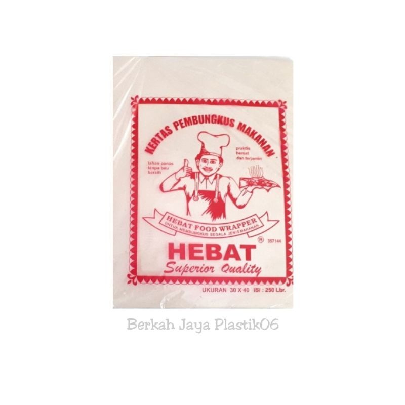 

Kertas Nasi Besar Cap Hebat / kertas pembungkus makanan