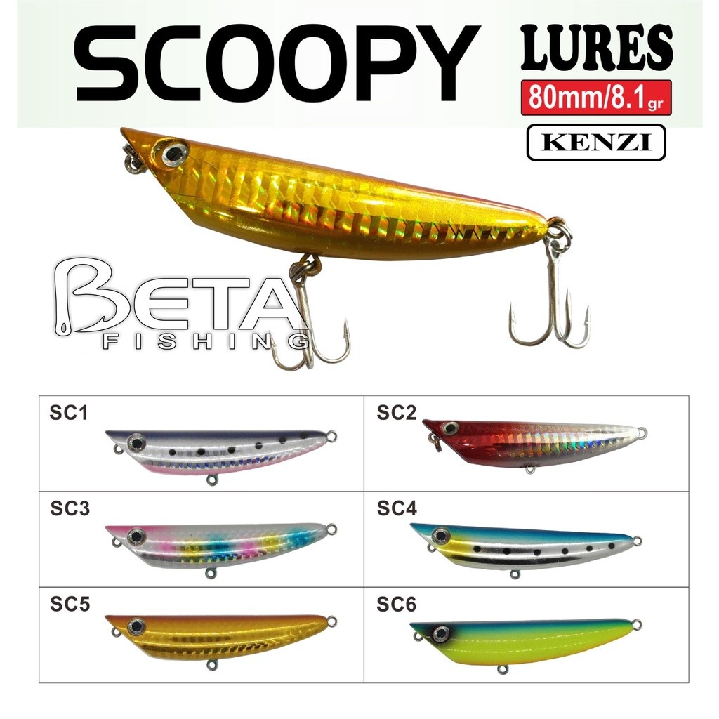 ALAT PANCING KENZI LURES  SCOOPY 8CM/8.1G