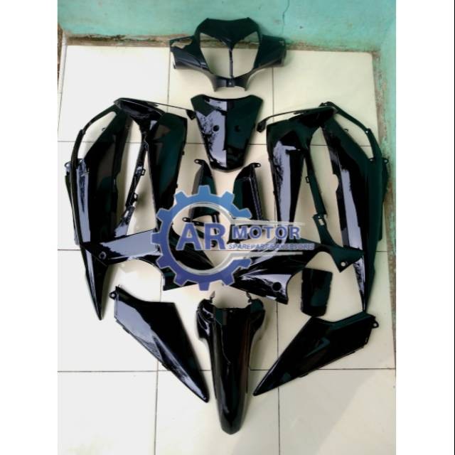 FULL BODY HALUS SUPRA X 125 BETMEN 2007 - 2010 HITAM