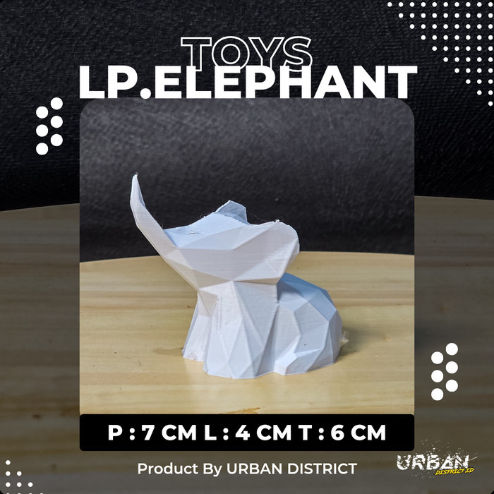 

URBAN PROJECT Toys / Decoration Low Poly Gajah / Elephant by Catalyst Handicraft