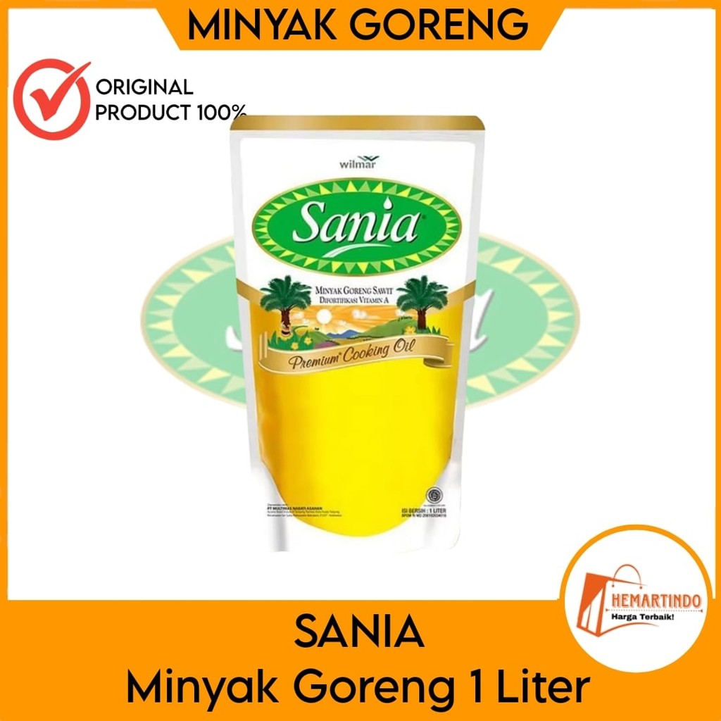 

Sania Minyak Goreng Pouch 1 L