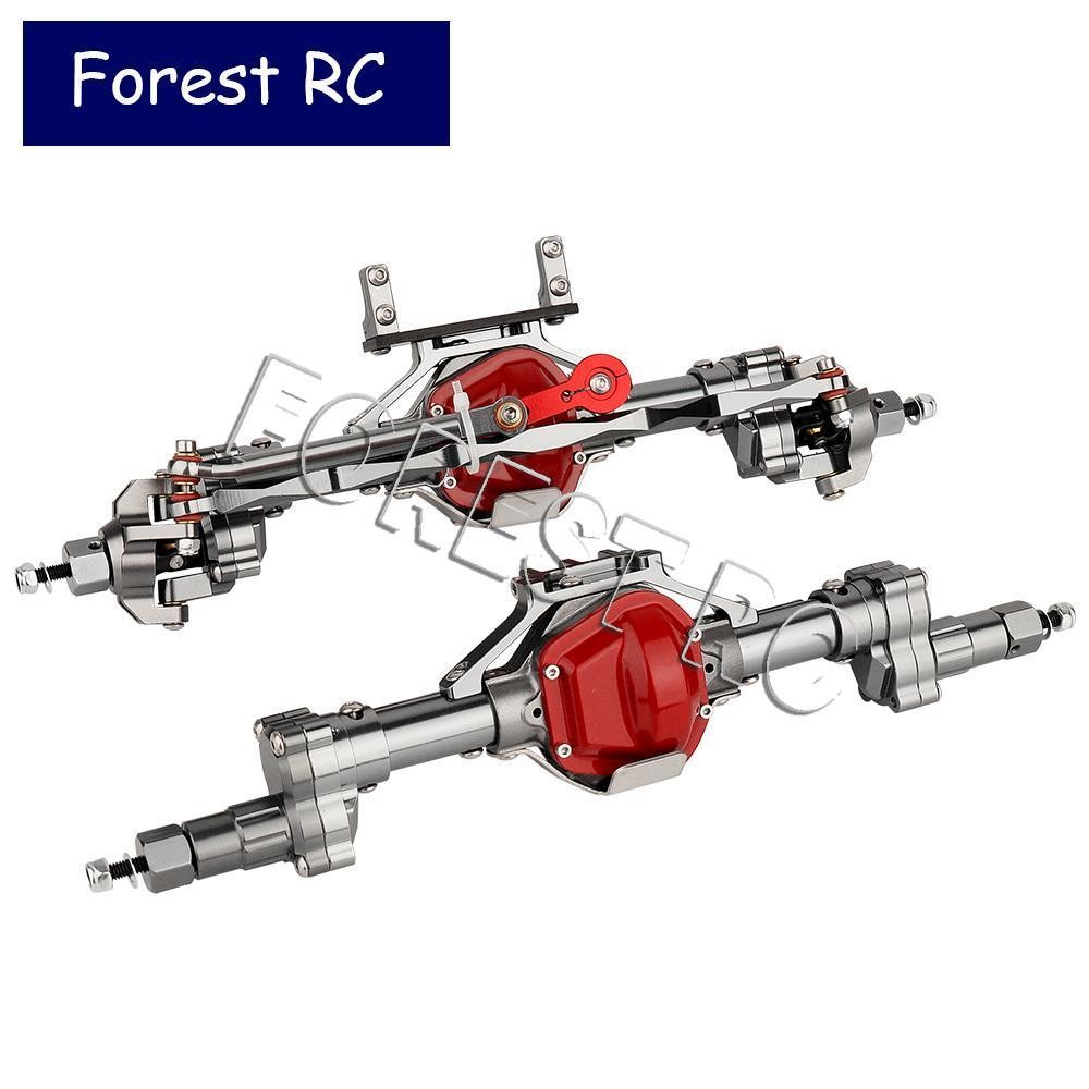 ParForest RC Aluminum Front & Rear Portal Axles for Axial SCX10 & SCX10 II 1/10 RC Rock Crawler Car 