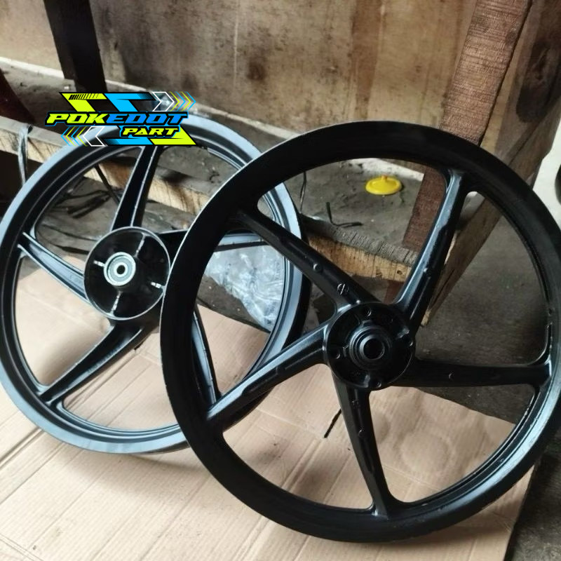 Velg pelek racing roda honda supra X 125 dd Doble Disk, Supra X fi injeksi original copotan