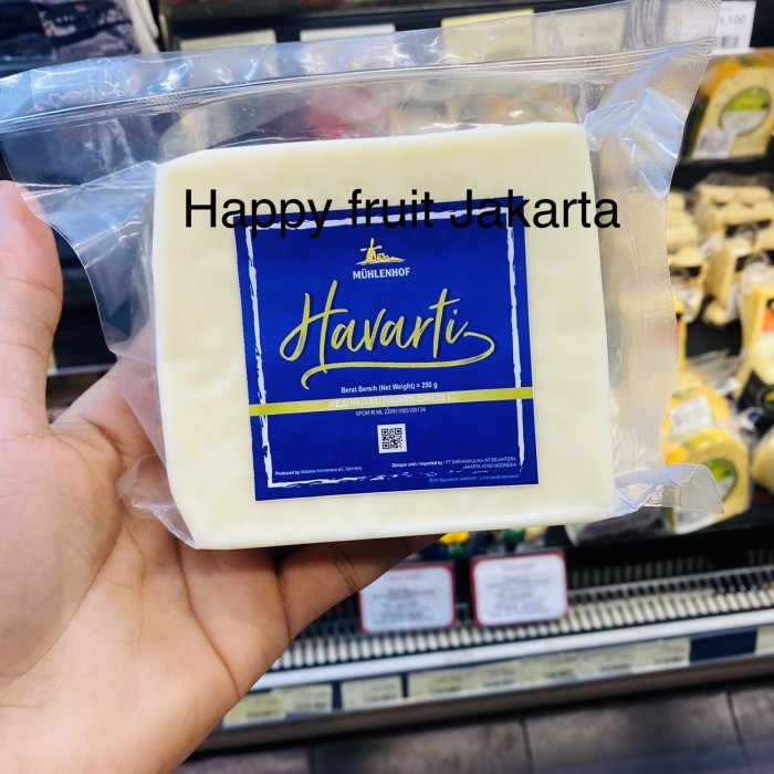 

Muhlenhof Havarti chese | keju Havarti cheese import Germany 250grm