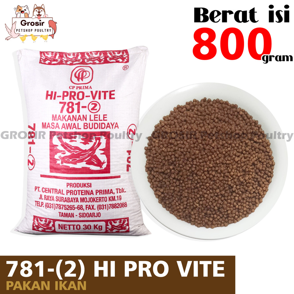 PELET IKAN LELE 781 2 HI PRO VITE 781-2 PELET LELE NILA PATIN 781 2