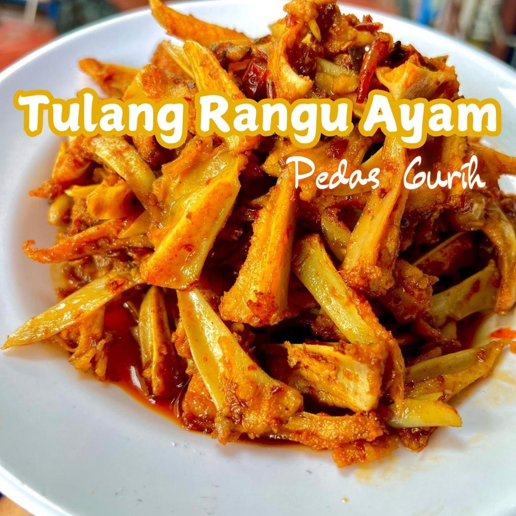 

Tulang Rangu Chilli Oil Level Pedas 1000 gr / 1KG TULANG RANGU CHILI OIL PEDAS GURIH
