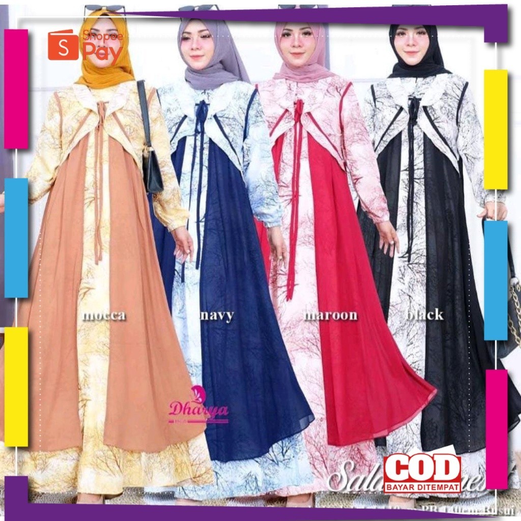 [PREMIUM ORIGINAL] GAMIS SYAKILA PLUS BLAZER CERUTY PISAH// GAMIS SAKILA //OUTER CERUTY BEBYDOLL//BU