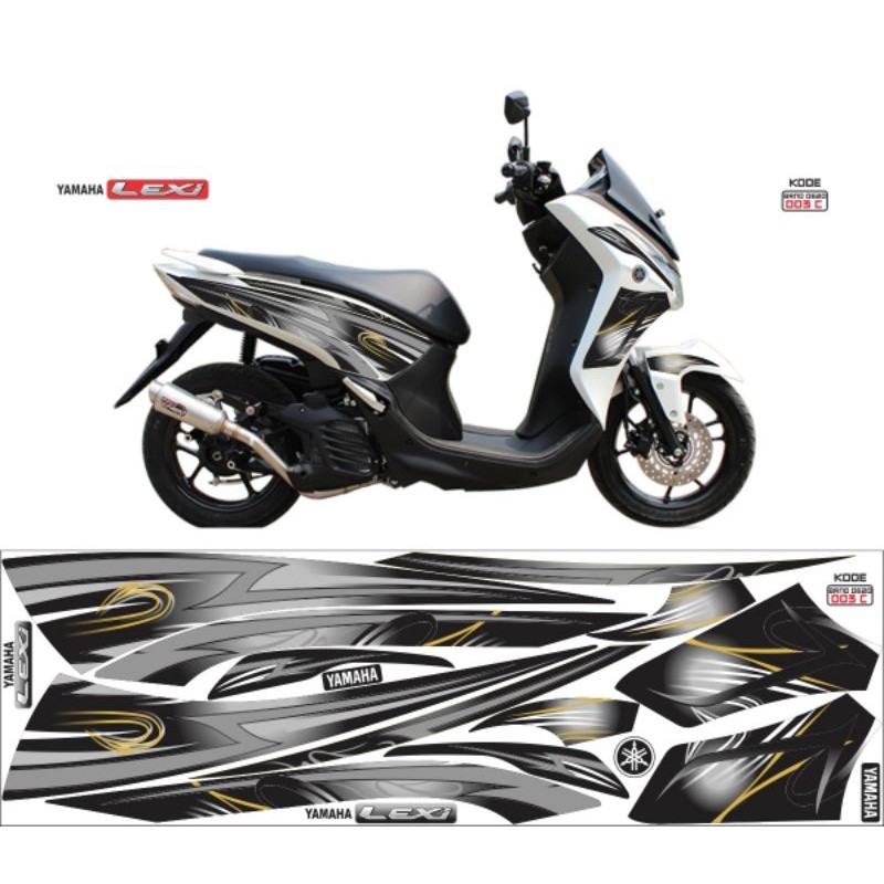 stiker motor lexi Striping sticker decal polet yamaha Lexi lexy / lexi 2018 2019 2020