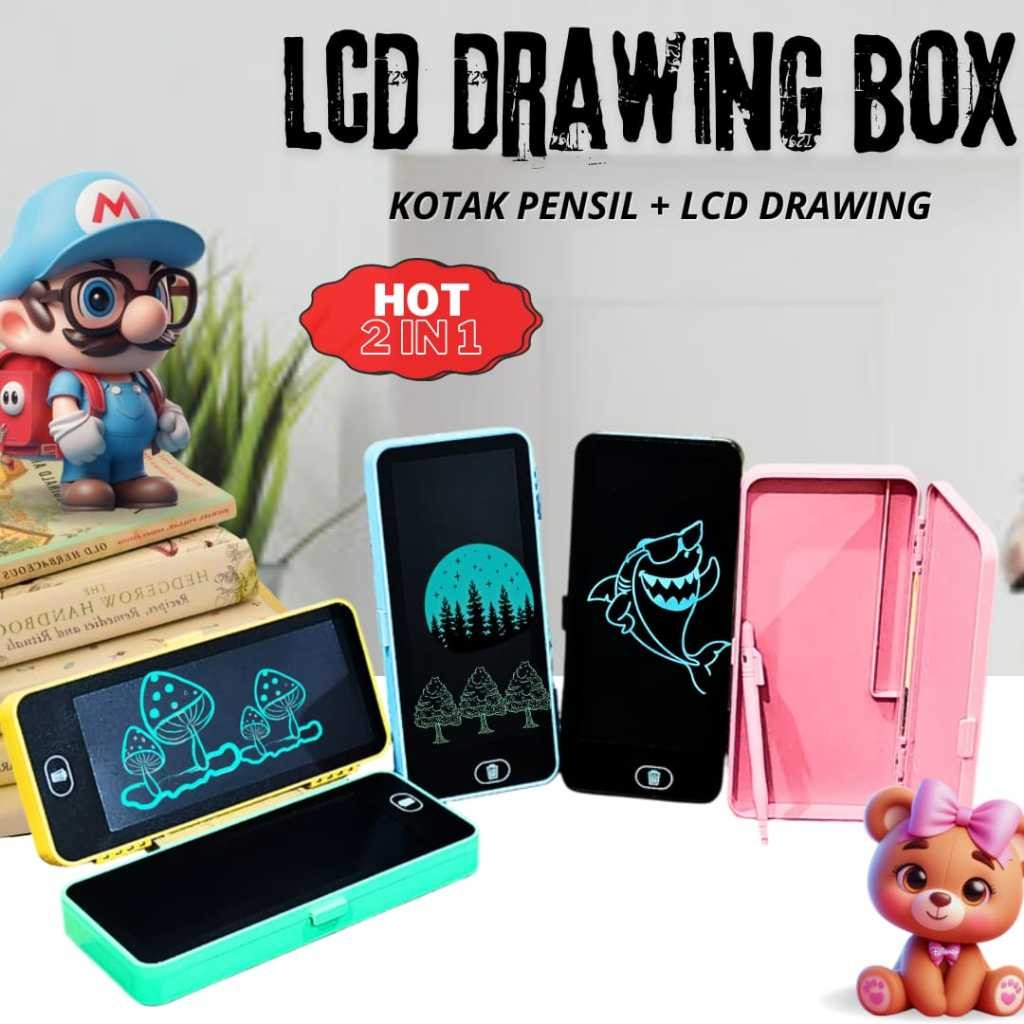 

ATS KOTAK PENSIL DRAWING BOX / PAPAN TULIS DIGITAL / LCD DRAWING PEN CASE