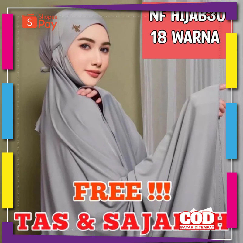 [PREMIUM ORIGINAL] TURUN HARGA  Mukena Dewasa Khadijah Penutup Dagu Jersey Premium Series MUKENAH JU