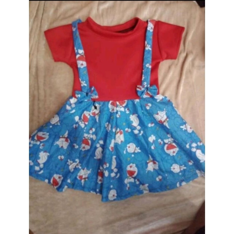 baju dres anak perempuan gesper 6 bulan -5 tahun