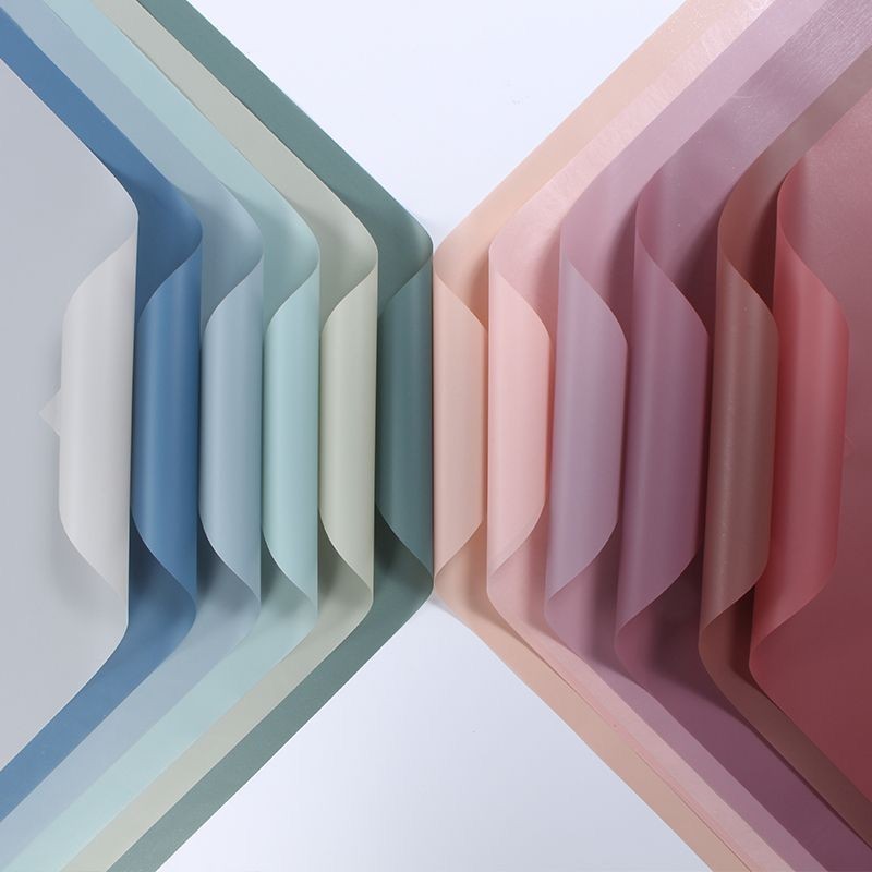 20 LEMBAR FLOWER WRAPPING MATTE PAPER TRANSPARENT CELLOPHANE KERTAS BUNGKUS BUNGA