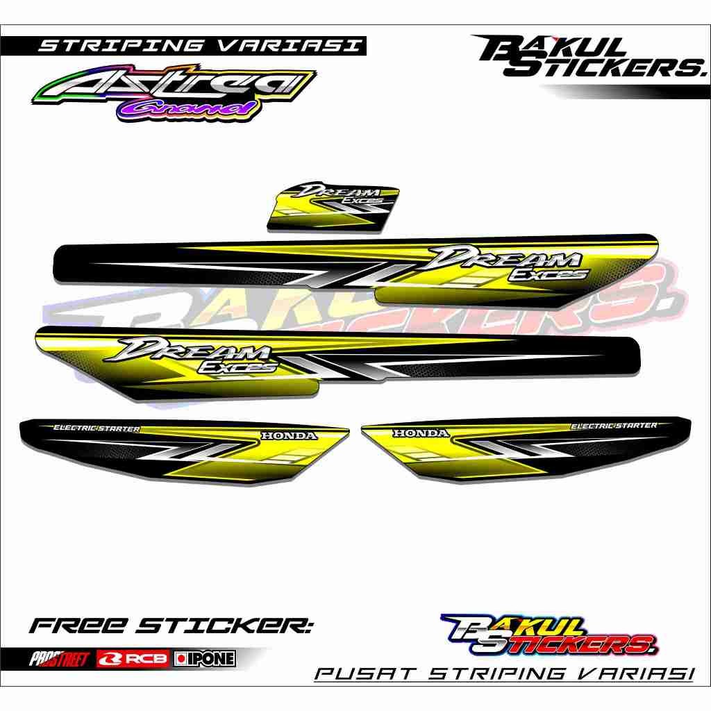 Striping Variasi Honda Astrea Grand / Sticker List Motor Honda Astrea Grand