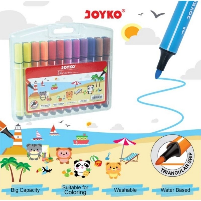 

Spidol 24 Warna Joyko CLP-57-24 Color Pen